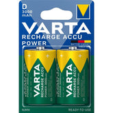 Varta Επαναφορτιζόμενες Μπαταρίες R2U D 3000mAh (2τμχ)